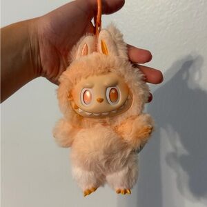 Labubu Happiness Big Into Energy POP MART Plush Doll Keychain Charm | Like New